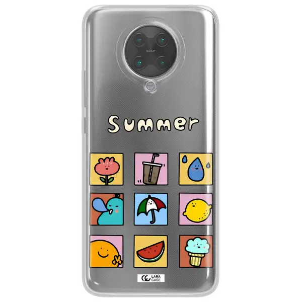 summer vibes Xiaomi Poco F2 Pro Clear TPU Case