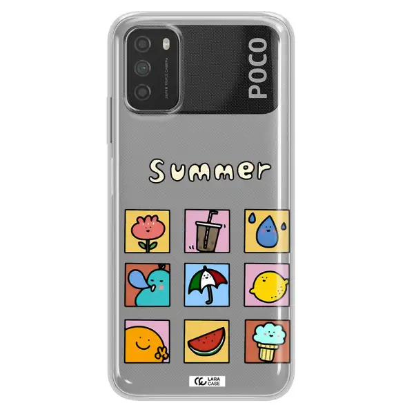 summer vibes Xiaomi Poco M3 Clear TPU Case