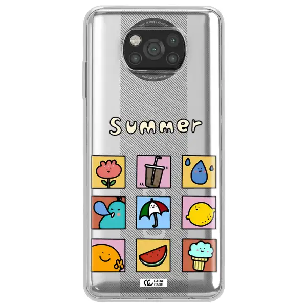 summer vibes Xiaomi Poco X3 Clear TPU Case