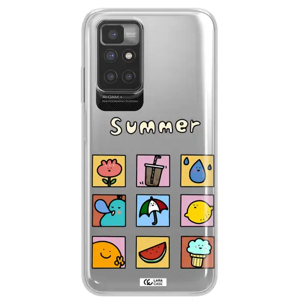 summer vibes Xiaomi Redmi 10 Clear TPU Case
