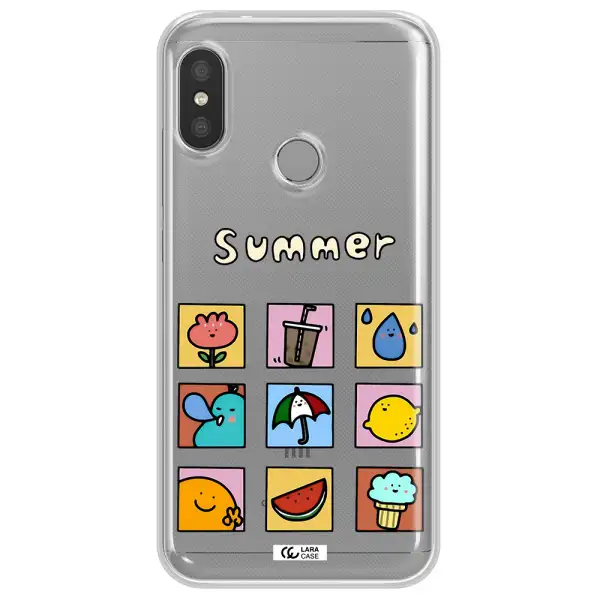 summer vibes Xiaomi Redmi 6 Pro Clear TPU Case