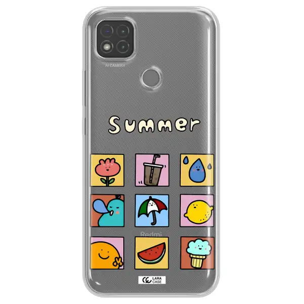 summer vibes Xiaomi Redmi 9C Clear TPU Case