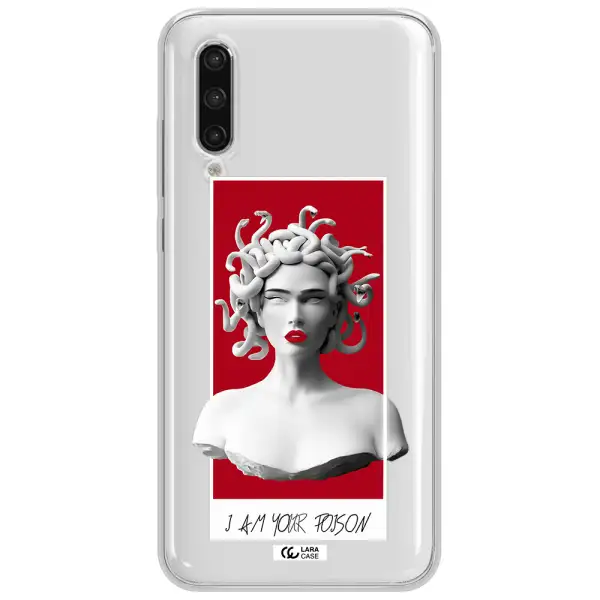 A Statue Of A Woman With Snakes On Her Head Xiaomi Mi 9 Lite Clear Tpu Case