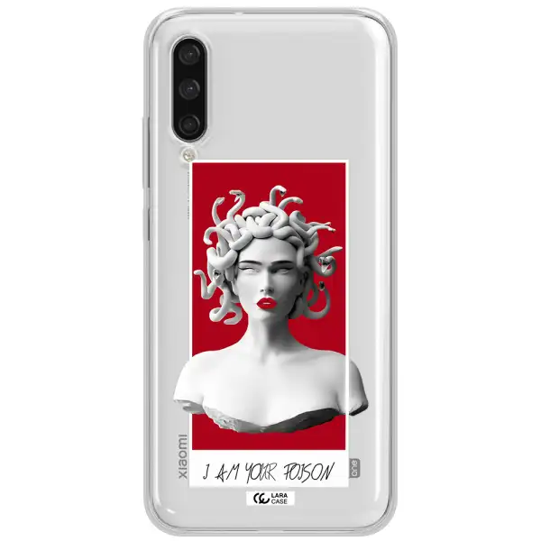 A Statue Of A Woman With Snakes On Her Head Xiaomi Mi A3 Clear Tpu Case