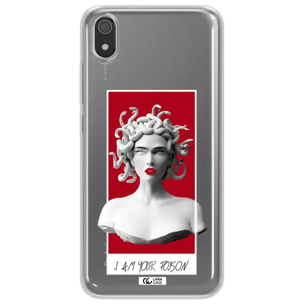 a statue of a woman with snakes on her head Xiaomi Redmi 7A Clear TPU Case