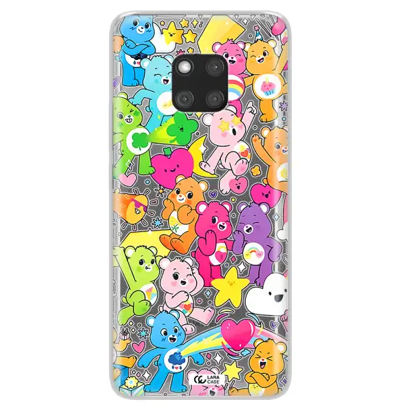 a pattern of cartoon bears Huawei Mate 20 Pro Clear TPU Case