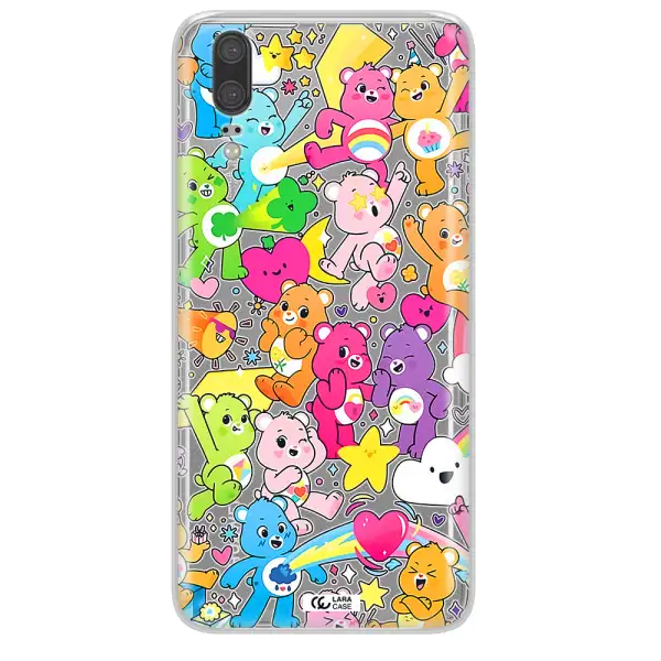 a pattern of cartoon bears Huawei P20 Clear TPU Case