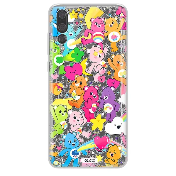 a pattern of cartoon bears Huawei P20 Pro Clear TPU Case