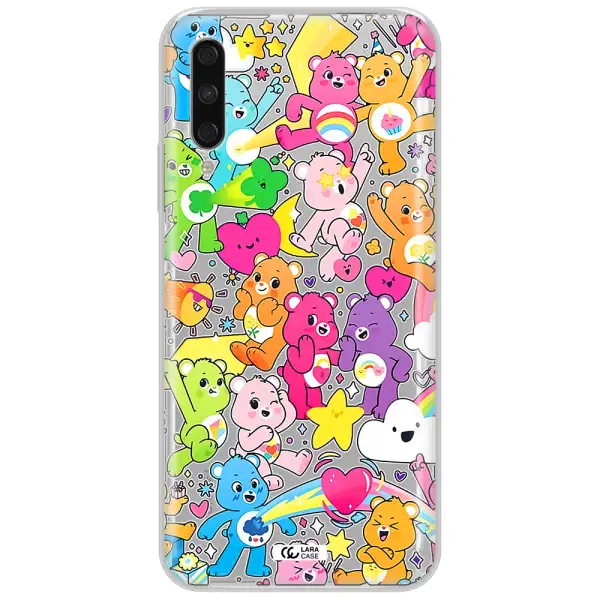 A Pattern Of Cartoon Bears Huawei Y9S Clear Tpu Case