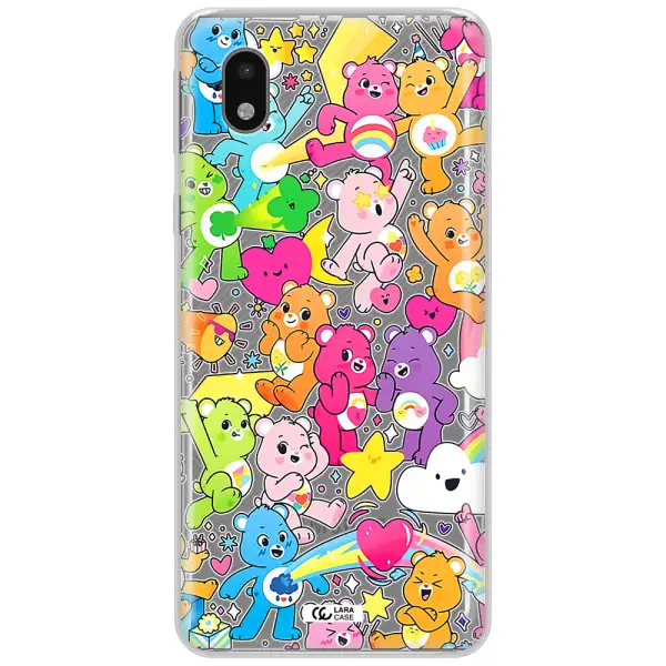 A Pattern Of Cartoon Bears Samsung A01 Core Clear Tpu Case