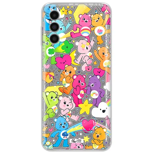 A Pattern Of Cartoon Bears Samsung A13 5G Clear Tpu Case