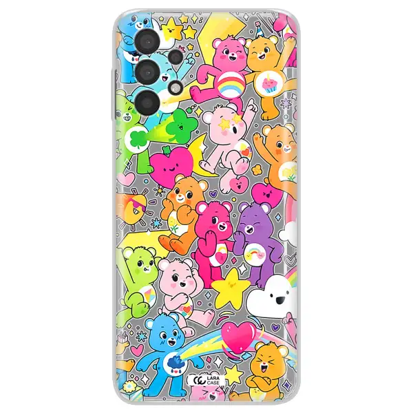 A Pattern Of Cartoon Bears Samsung A32 4G Clear Tpu Case