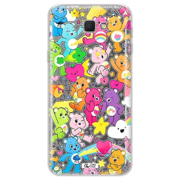 a pattern of cartoon bears Samsung J5 Prime Clear TPU Case