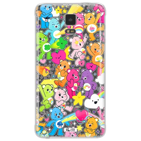a pattern of cartoon bears Samsung Note 4 Clear TPU Case