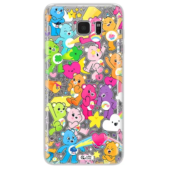 a pattern of cartoon bears Samsung Note 5 Clear TPU Case