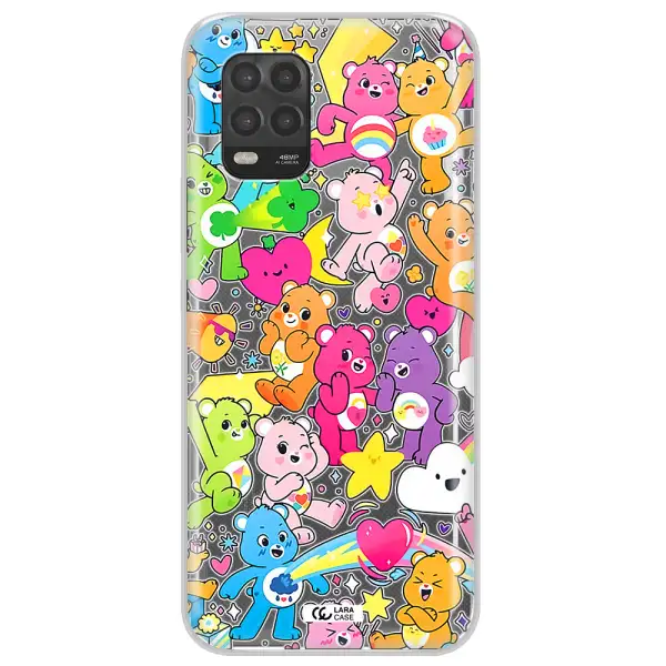 a pattern of cartoon bears Xiaomi Mi 10 Lite Clear TPU Case