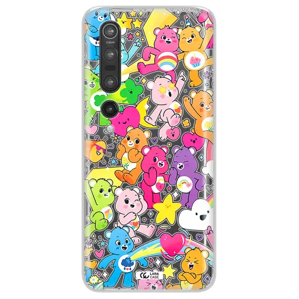 a pattern of cartoon bears Xiaomi Mi 10 Pro Clear TPU Case