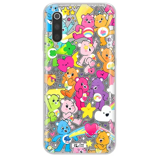 a pattern of cartoon bears Xiaomi Mi 9 Clear TPU Case
