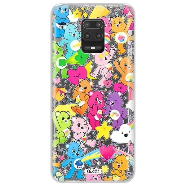 a pattern of cartoon bears Xiaomi Note 9S Clear TPU Case