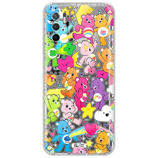 A Pattern Of Cartoon Bears Xiaomi Poco M4 Pro 5G Clear Tpu Case