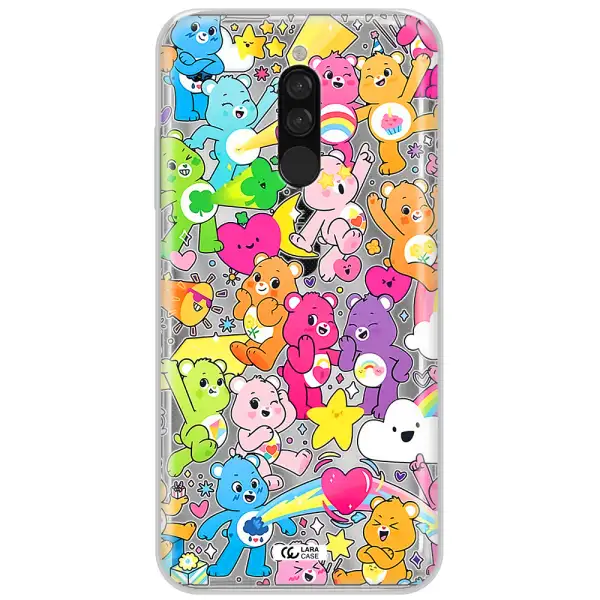 A Pattern Of Cartoon Bears Xiaomi Redmi 8 Clear Tpu Case