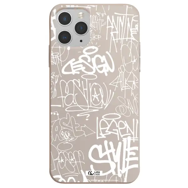 a white background with black and white clouds Apple iPhone 11 pro max Silicone Stone Case