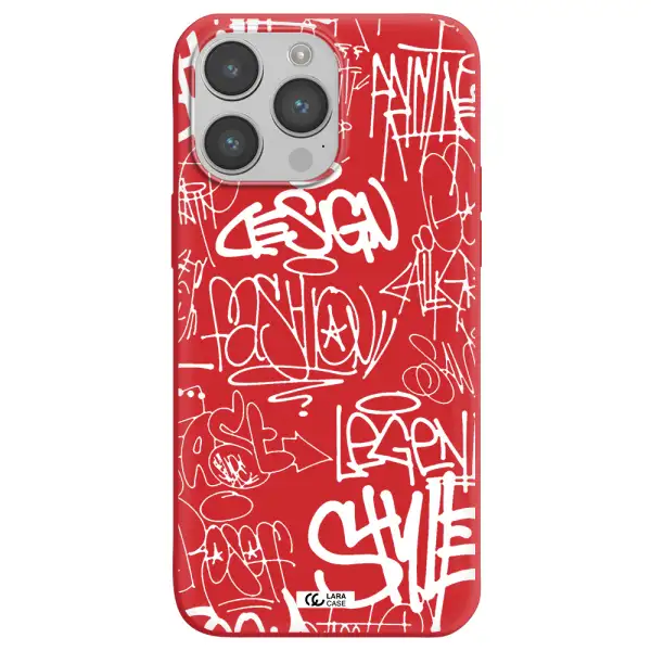 a white background with black and white clouds Apple iPhone 14 pro max Silicone Imperial Red Case