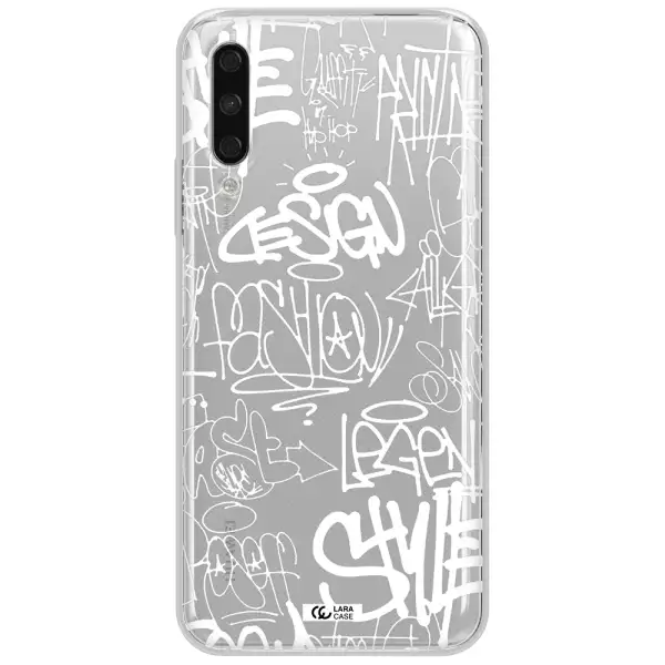 A White Background With Black And White Clouds Huawei Y9S Clear Tpu Case