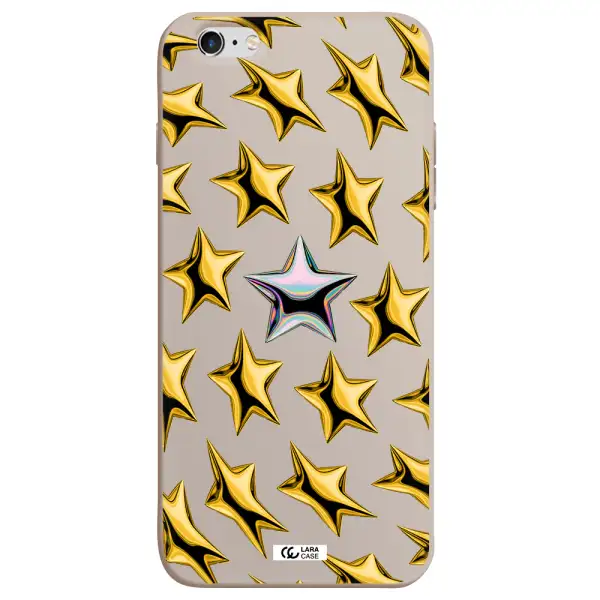 a group of gold stars Apple iPhone 6 plus Silicone Stone Case
