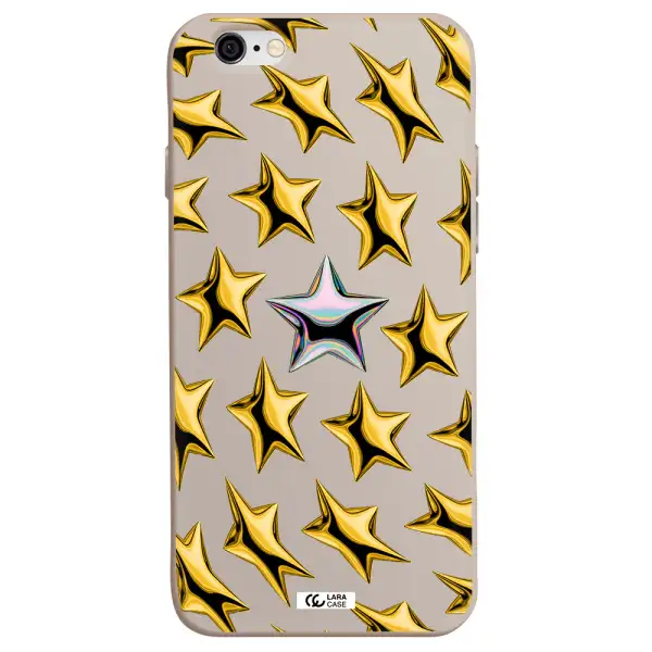 a group of gold stars Apple iPhone 6 Silicone Stone Case