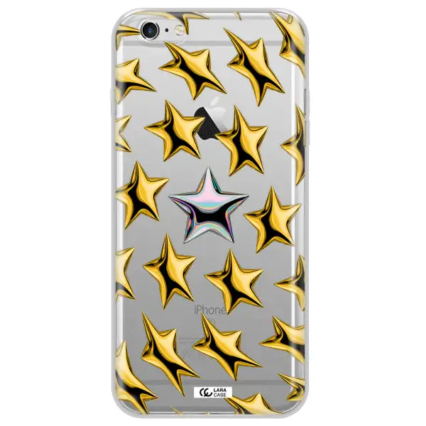 a group of gold stars Apple iPhone 6S Clear TPU Case