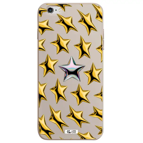 a group of gold stars Apple iPhone 6S Silicone Stone Case