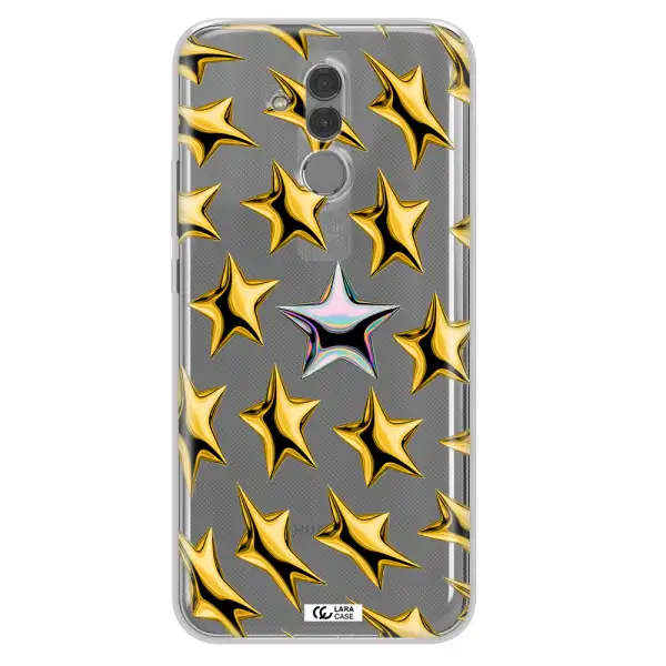 a group of gold stars Huawei Mate 20 Lite Clear TPU Case