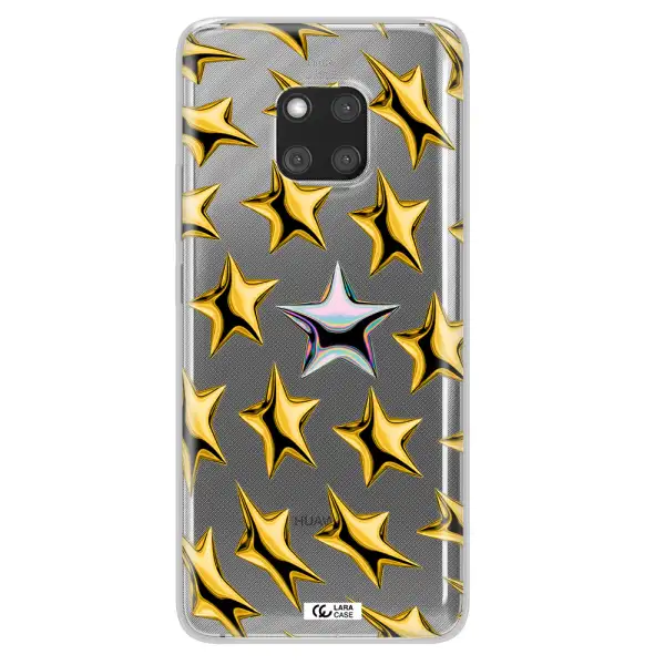 a group of gold stars Huawei Mate 20 Pro Clear TPU Case