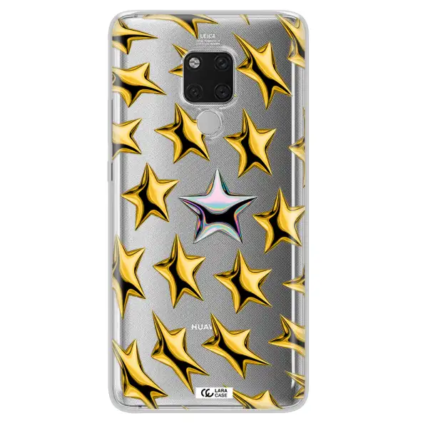 a group of gold stars Huawei Mate 20X Clear TPU Case