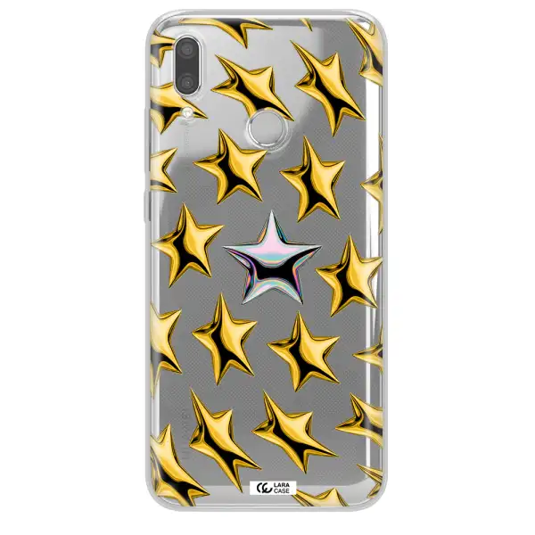 a group of gold stars Huawei P Smart 2019 Clear TPU Case