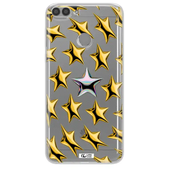 a group of gold stars Huawei P Smart Clear TPU Case