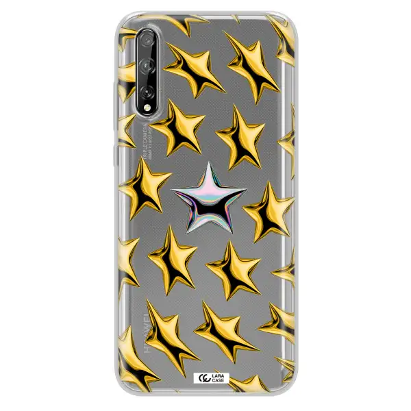 a group of gold stars Huawei P Smart S Clear TPU Case