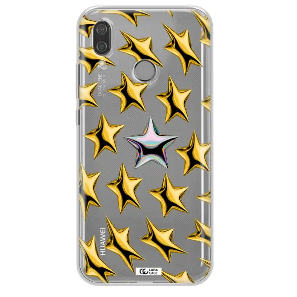 a group of gold stars Huawei P20 Lite Clear TPU Case