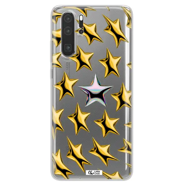 a group of gold stars Huawei P30 Pro Clear TPU Case