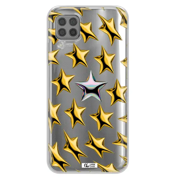 a group of gold stars Huawei P40 Lite Clear TPU Case