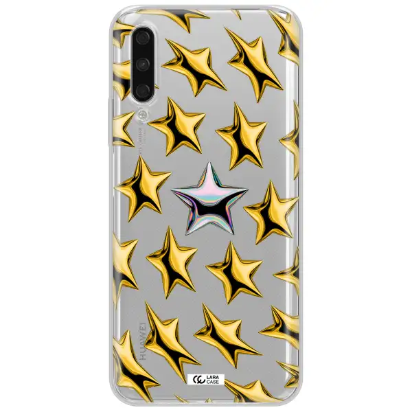 A Group Of Gold Stars Huawei Y9S Clear Tpu Case