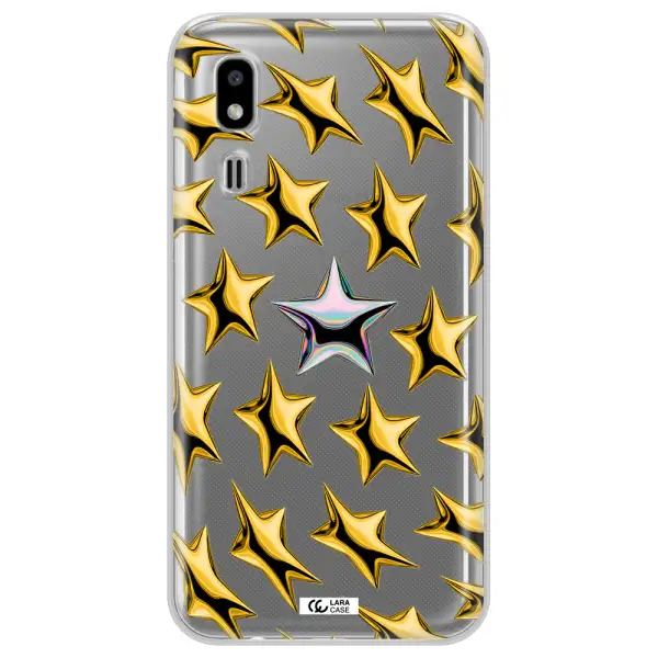a group of gold stars Samsung A2 Core Clear TPU Case