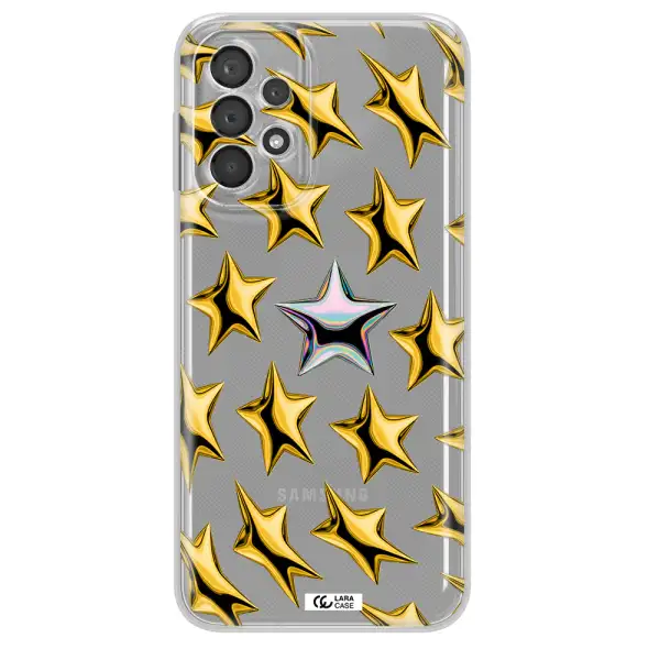 A Group Of Gold Stars Samsung A23 5G Clear Tpu Case