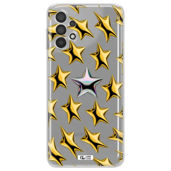 A Group Of Gold Stars Samsung A32 4G Clear Tpu Case