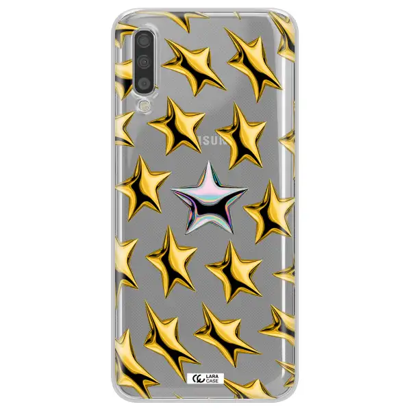 A Group Of Gold Stars Samsung A70S Clear Tpu Case