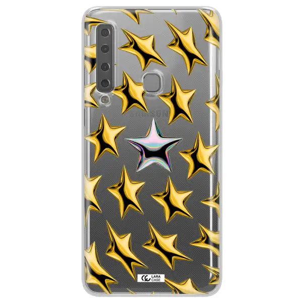 a group of gold stars Samsung A9 2018 Clear TPU Case