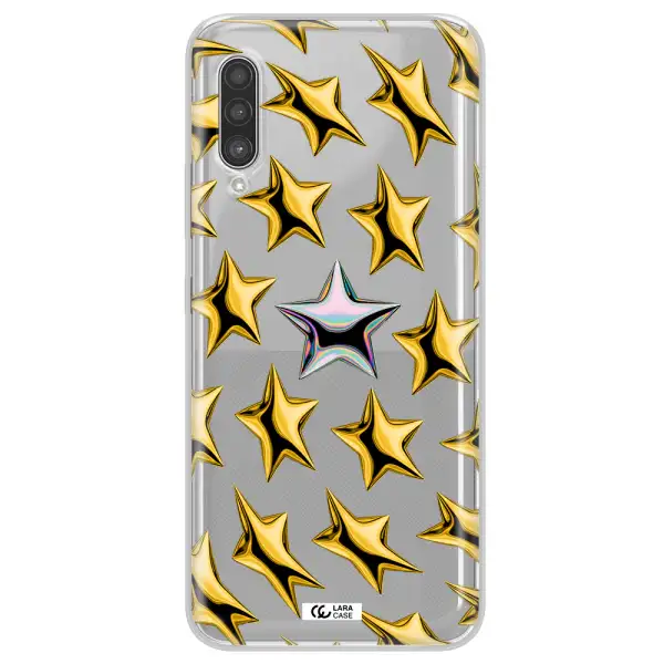 a group of gold stars Samsung A90 Clear TPU Case