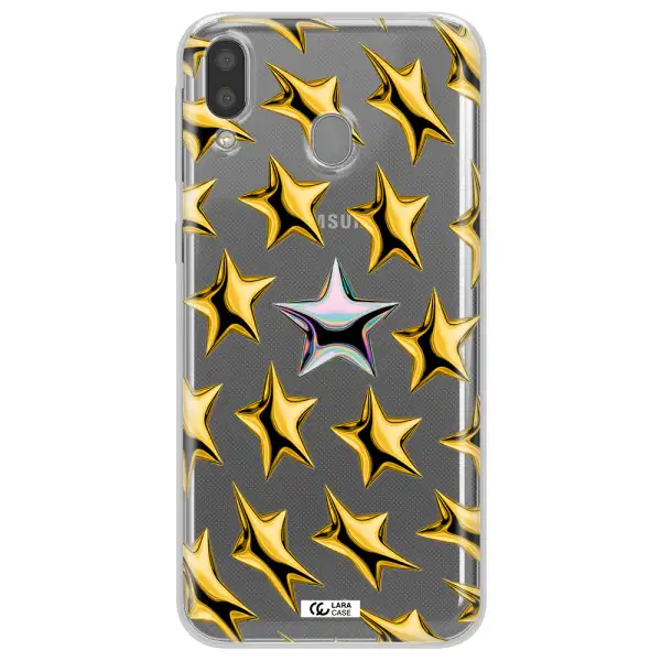 a group of gold stars Samsung M20 Clear TPU Case