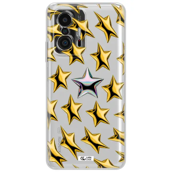 A Group Of Gold Stars Xiaomi 11T Clear Tpu Case